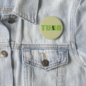 Badge Rond 5 Cm Bouton Tuba vert (En situation)