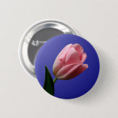 Badge Rond 5 Cm Bouton Tulipe de mariage du printemps (Devant & derrière)