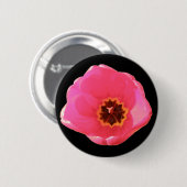 Badge Rond 5 Cm Bouton Tulipe rose (Devant & derrière)