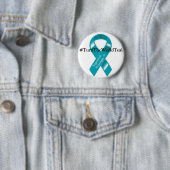 Badge Rond 5 Cm bouton #TurnTheWorldTeal (En situation)