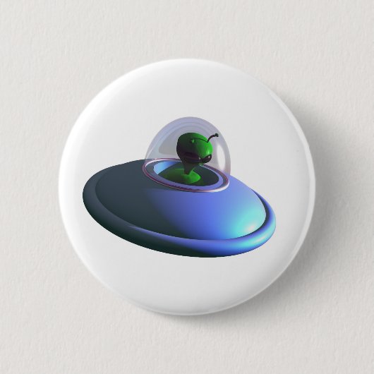 Badge Rond 5 Cm Bouton UFO Lil Cute (Devant)