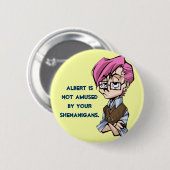 Badge Rond 5 Cm Bouton Unamused (Devant & derrière)
