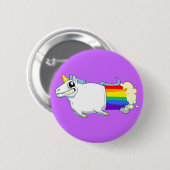 Badge Rond 5 Cm Bouton Unicorn Farts (Devant & derrière)