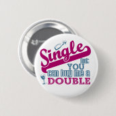 Badge Rond 5 Cm Bouton UNIQUE (Devant & derrière)