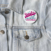 Badge Rond 5 Cm Bouton UNIQUE (En situation)