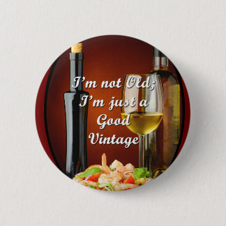 Badge Rond 5 Cm Bouton unique pour des amateurs de vin de baby