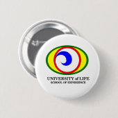 Badge Rond 5 Cm Bouton Université de vie (Devant & derrière)