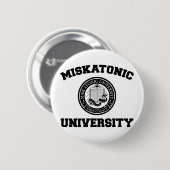 Badge Rond 5 Cm Bouton Université Miskatonique (Devant & derrière)