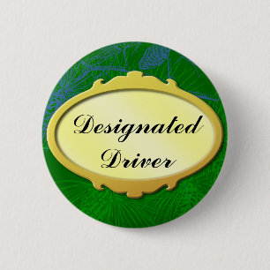 Badge Rond 5 Cm Bouton Vacances Étiquette Gold du conducteur désig