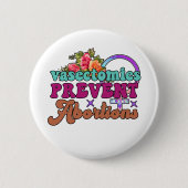 Badge Rond 5 Cm Bouton Vasectomies Empêcher l'avortement (Devant)