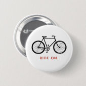 Badge Rond 5 Cm Bouton vélo, marche (Devant & derrière)