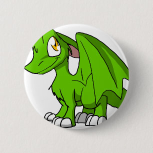 Badge Rond 5 Cm Bouton velu de dragon d'écart-type de Recolorable