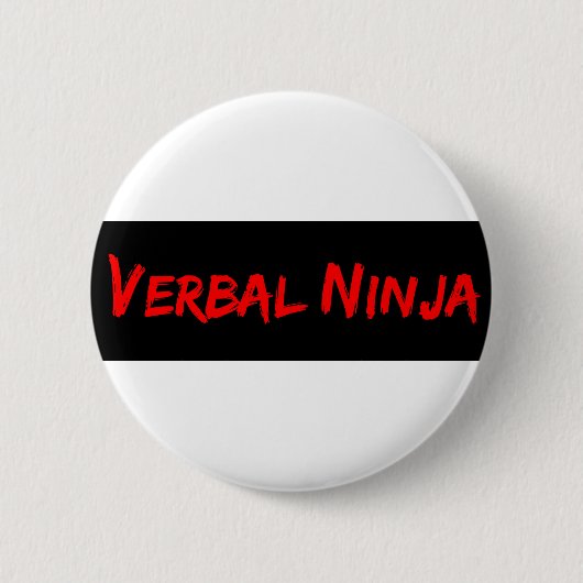 Badge Rond 5 Cm bouton verbal de ninja (Devant)