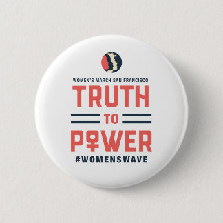 Badge Rond 5 Cm Bouton Vérité de la FSF de la marche des femmes au