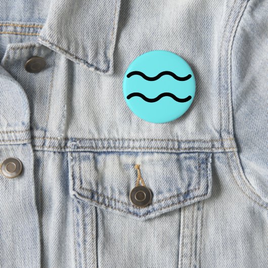 Badge Rond 5 Cm Bouton Verseau (En situation)