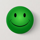 Badge Rond 5 Cm Bouton vert (Devant)