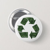 Badge Rond 5 Cm Bouton vert (Devant & derrière)