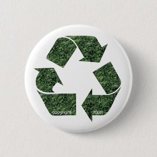 Badge Rond 5 Cm Bouton vert