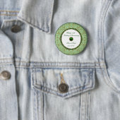 Badge Rond 5 Cm Bouton vert d'anniversaire de mariage (En situation)