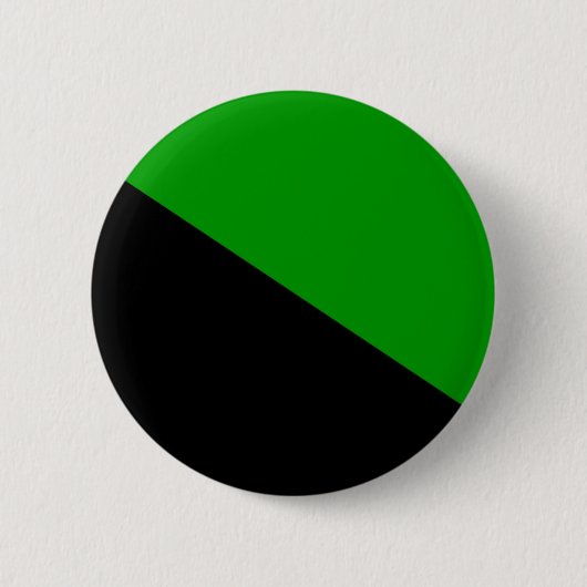 Badge Rond 5 Cm Bouton vert de drapeau d'anarchiste (Devant)