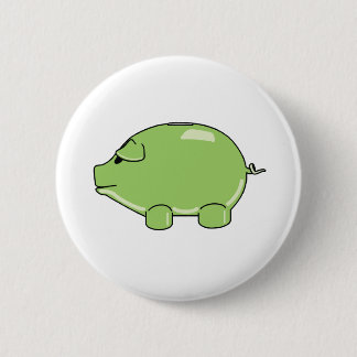 Badge Rond 5 Cm Bouton vert de porc