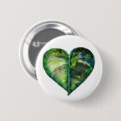 Badge Rond 5 Cm Bouton vert I Love (Devant & derrière)