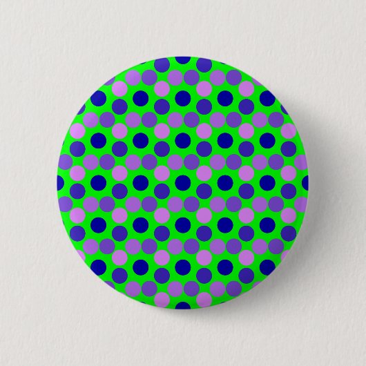 Badge Rond 5 Cm BOUTON vert pourpre pour points (Devant)