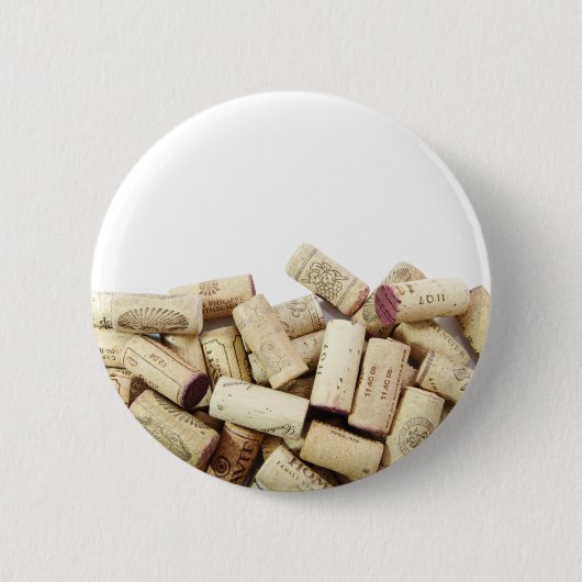 Badge Rond 5 Cm Bouton Vin Corks (Devant)