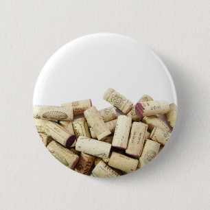 Badge Rond 5 Cm Bouton Vin Corks