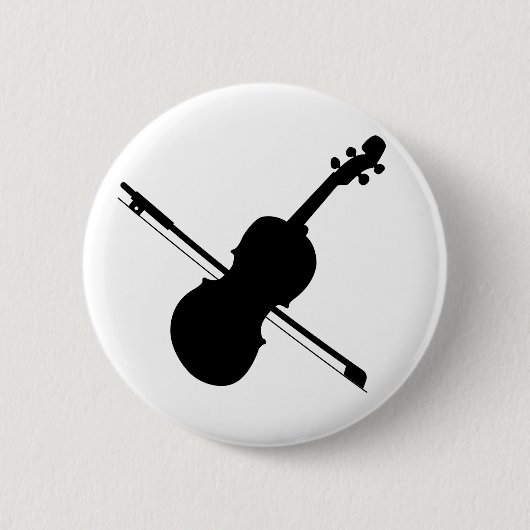 Badge Rond 5 Cm Bouton Violon (Devant)