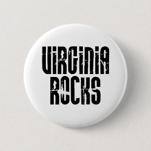 Badge Rond 5 Cm Bouton Virginia Rocks