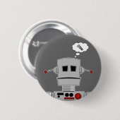 Badge Rond 5 Cm Bouton Vis Robot (Devant & derrière)