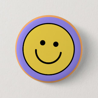 Badge Rond 5 Cm Bouton visage souriant
