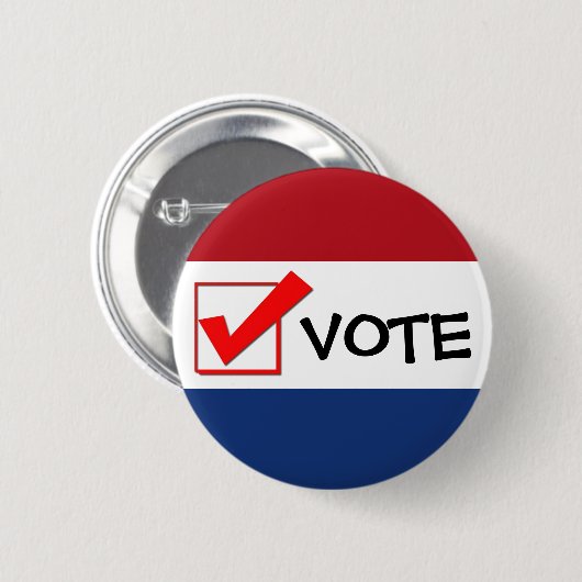 Badge Rond 5 Cm Bouton - vote ! (Devant & derrière)