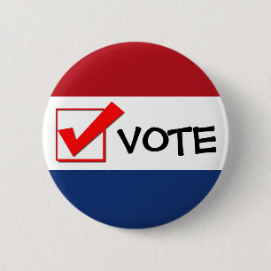 Badge Rond 5 Cm Bouton - vote !