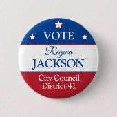Badge Rond 5 Cm Bouton Vote (Devant)