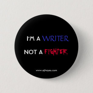 Badge Rond 5 Cm Bouton w/Website pas "de combattant d'auteur"