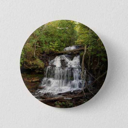 Badge Rond 5 Cm Bouton Wagner Falls (Devant)