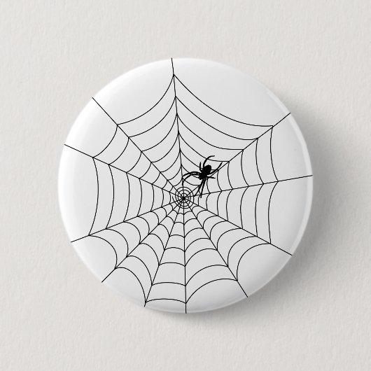 Badge Rond 5 Cm Bouton Web Spider (Devant)