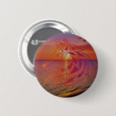 Badge Rond 5 Cm Bouton Wolf Sunset (Devant & derrière)
