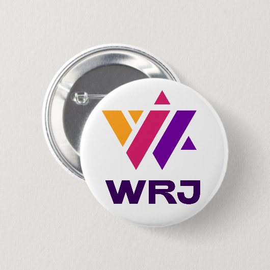Badge Rond 5 Cm Bouton WRJ (Devant & derrière)