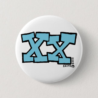 Badge Rond 5 Cm Bouton XX