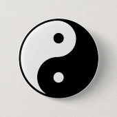 Badge Rond 5 Cm Bouton Yin Yang (Devant)