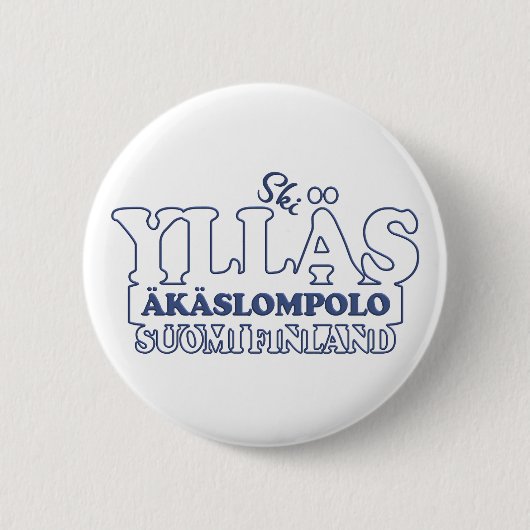 Badge Rond 5 Cm Bouton YLLÄS FINLAND (Devant)