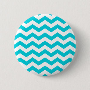 Badge Rond 5 Cm Bouton zig zag blanc