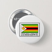 Badge Rond 5 Cm Bouton Zimbabwe (Devant & derrière)