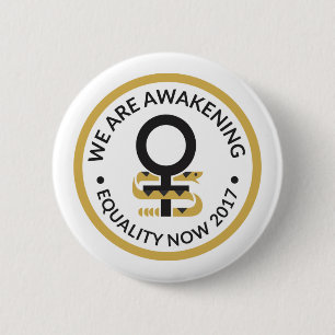 Badge Rond 5 Cm Boutonnez que des droits de la femme de soutiens