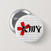 Badge Rond 5 Cm boutons 2007 de logo (Devant & derrière)