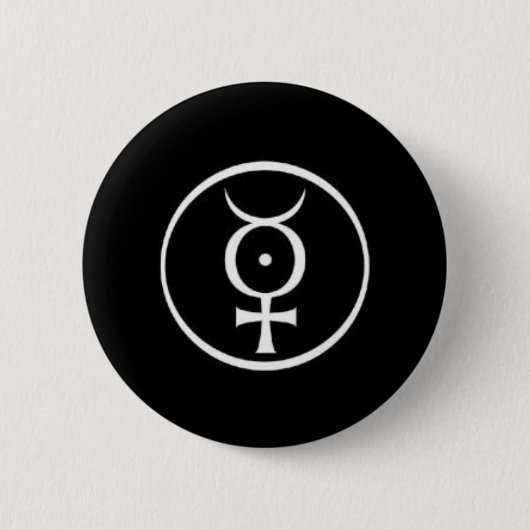 Badge Rond 5 Cm Boutons alchimiques de Mercury (Devant)