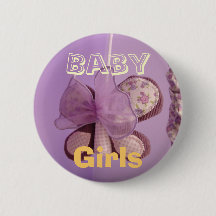 Boutons Bébé Fille Papillon Lavande Mobile